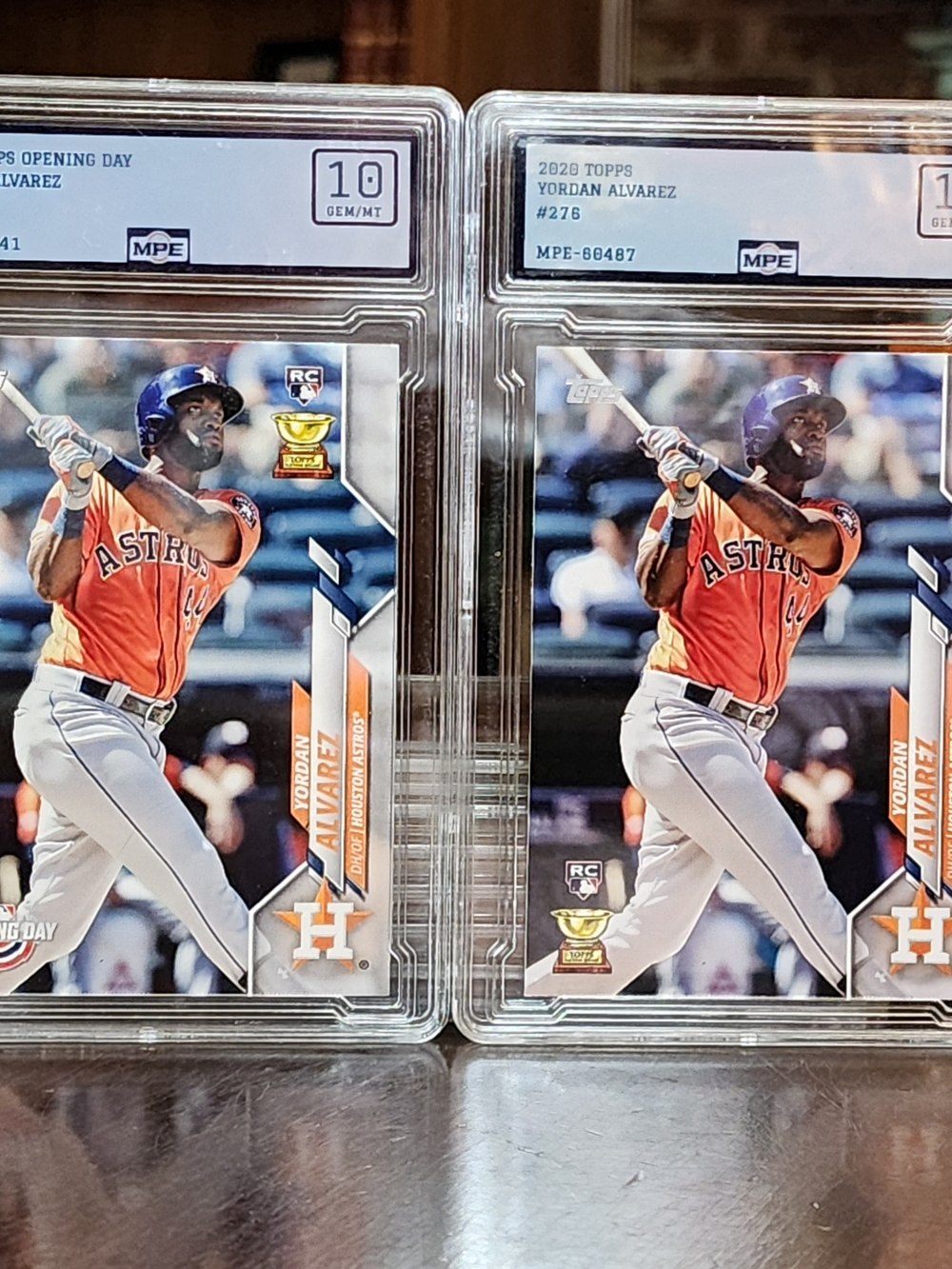 (2) 2020 TOPPS YORDAN ALVAREZ ROOKIE CARDS MPE GRADED GEM MINT 10